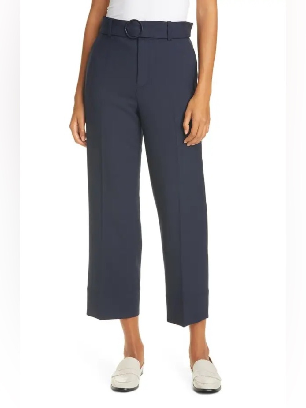CLUB MONACO Enamel Ring Belted Ankle Pants Size 10